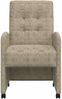 vidaXL Esszimmerstühle mit Rollen 2 pcs Hellgrau 58 x 67 x 97 cm 42017897 Bild 4