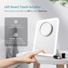 EMKE Kosmetikspiegel mit Beleuchtung, 3 Lichtfarben und 3X Fach Vergrößerungsspiegel Schminkspiegel mit licht-180° Drehbar USB Wiederaufladbar, Makeup Spiegel mit Vergrößerung Bild 2