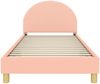 vidaXL Kinderbettgestell mit Kopfteil Rosa 80 x 200 cm Bouclé 42011031 Bild 4