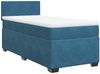 vidaXL Boxspringbett mit Matratze Blau 100x200 cm Samt 3288532 Bild 3