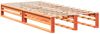 vidaXL Massivholzbett ohne Matratze Wachsbraun 75x190 cm Kiefernholz 850820 Bild 5