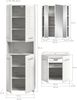 Badezimmer-Set >Ice< in Weiß / Weiß Hochglanz - 135x185x46cm (BxHxT) Bild 5