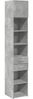 vidaXL Hochschrank Schmal Betongrau 40x42,5x225 cm Holzwerkstoff 3281283 Bild 2