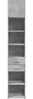 vidaXL Hochschrank Schmal Betongrau 40x42,5x225 cm Holzwerkstoff 3281283 Bild 4