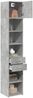 vidaXL Hochschrank Schmal Betongrau 40x42,5x225 cm Holzwerkstoff 3281283 Bild 3