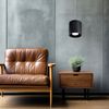 Pendelleuchte, rund, Aluminium schwarz, H 80 cm Bild 2