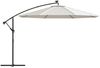 vidaXL Ampelschirm mit LED-Beleuchtung und Metall-Mast 350 cm Sandweiß 44523 Bild 4