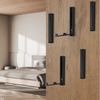 SO-TECH® Klapphaken Garderobenhaken VALVOLE 12 x 1,6 cm, (1-St), schwarz matt inklusive Befestigungsschrauben Bild 3