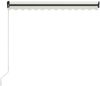 vidaXL Markise Manuell Einziehbar mit LED 300x250 cm Creme 3055221 Bild 4