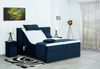 Meisterbetten Boxspringbett Lapi 160x200 in VS-Royalblau, Matratzenbezug Nano, Ergoflex-Topper Bild 3