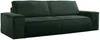 Vente-unique - AMELIA Sofa SamtStoff Grün - B 102 cm x H 85 cm x L 257 cm Bild 3