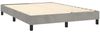 vidaXL Boxspringbett mit Matratze Hellgrau 140x190 cm Samt 3141179 Bild 4