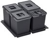 SO-TECH® Mülleimer Abfallsammler Metropolis 15+10+10+6L mit Deckel, Abfallsystem für Korpusbreite 60 cm Bild 1