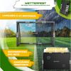 KESSER® Fußballtor mit Polsterung, Erdhaken, Luftpumpe & Hüttchen, Stahlrahmen schwarz, 180x120 cm Bild 2