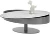 Couchtisch >Sinisa< in weiß, anthrazit, Keramik, Metall - 110x42x70cm (BxHxT) Bild 3
