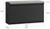 SoBuy FSR98-L-SCH Schuhbank, MDF, Lackiert, Schwarz, 80 x 45 x 26 cm Bild 3