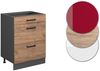 Küchenunterschrank R-Line Goldkraft Eiche 60 cm mit Schubladen, ohne Arbeitsplatte Vicco Bild 5