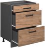 Küchenunterschrank R-Line Goldkraft Eiche 60 cm mit Schubladen, ohne Arbeitsplatte Vicco Bild 4