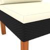 vidaXL Mittelsofa Poly Rattan und Eukalyptus Massivholz 315762 Bild 5