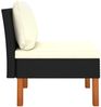 vidaXL Mittelsofa Poly Rattan und Eukalyptus Massivholz 315762 Bild 3