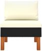 vidaXL Mittelsofa Poly Rattan und Eukalyptus Massivholz 315762 Bild 2