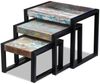 vidaXL 3-tlg. Satztisch-Set Altholz 243279 Bild 5