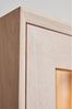 Vitrine Gorbin 190 cm Eiche Whitewash - 2 Türen, 2 Schubladen, LED & Soft-Close Bild 4