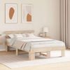 vidaXL Bettrahmen mit Kopfteil Natur 120 x 200 cm Massives Kiefernholz 872443 Bild 3