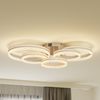 Novel LED-Deckenleuchte, Aluminium Coffee, 100 x 22 x 56 cm, dimmbar mit Fernbedienung Bild 2