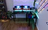 SyberDesk Gaming Pro LED Eckschreibtisch 197 x 132 cm mit LED großer Computer-Schreibtisch, Gaming tisch, USB HUB, (Rechts, schwarz) Bild 2