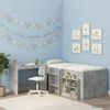 vidaXL Bett-Schreibtisch Betongrau Holzwerkstoff 100 x 45 x 75 cm 893734 Bild 3