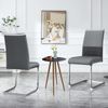 Merax Moderne Esszimmerstühle 2er Set, hoher Rücken gepolstert Side Chair, für Esszimmer, Küche, Gast Bürostuhl, grau Bild 3