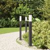 vidaXL Pollerleuchten mit Sensor 3 Stk. 80 cm Schwarz IP44 4006080 Bild 3
