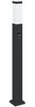 vidaXL Pollerleuchten mit Sensor 3 Stk. 80 cm Schwarz IP44 4006080 Bild 4