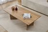 Stylish Oak Coffee Table, 119 x 60 x 40 cm | 100% Melamine Coated Particle Board, 18 mm Thick | Perfect for Modern Living Rooms & Cozy Spaces Bild 3