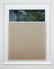 ondeco Plissee ohne Bohren mit Klemmträger viele Farben, Sonnenschutz für Fenster innen, Lichtschutz und Blickdicht, Plissee klemmfix Faltrollo Sichtschutz für Tür - Beige - 80x210 cm Bild 4