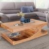 Wohnling Couchtisch, Massivholz natur, 38 x 70 x 118 cm Bild 4