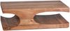 Wohnling Couchtisch, Massivholz natur, 38 x 70 x 118 cm Bild 2
