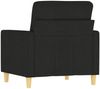vidaXL 3-Sitzer-Sofa Braun 180 cm Stoff, Schwarz, 78x80 cm Bild 5
