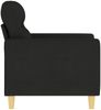 vidaXL 3-Sitzer-Sofa Braun 180 cm Stoff, Schwarz, 78x80 cm Bild 4