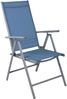 4er Set Garten Klappstuhl Aluminium - Textilen Silbergrau/Petrol Bild 3