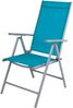4er Set Garten Klappstuhl Aluminium - Textilen Silbergrau/Petrol Bild 2