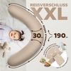 SEI Design Stillkissen Stillkissen XXL Mikroperlen Seitenschläferkissen 190x30 cm Ergonomisch, Schwangerschaftskissen mit Bezug, Schwangerschaftskissen mit Bezug, pflegeleicht Bild 4