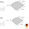 LucyBalu Katzen-Kletterwand Katzentreppe, Katzen Kletterwand, Katzenleiter, Katzenstufen, 3er Set, Pulverbeschichtetes Stahlblech mit Filzauflagen Bild 2