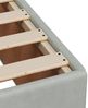 vidaXL Boxspringbett mit Matratze Hellgrau 100x200 cm Samt 3286234 Bild 11
