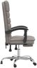 vidaXL Bürostuhl mit Massagefunktion Taupe Stoff, Drehbar [349723] Bild 4