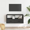 vidaXL TV-Schrank Schwarz 80x31x39,5 cm Holzwerkstoff und Metall 848919 Bild 3