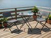 Bistro Set klappbar TRAPPETO Grau Bild 3