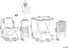 Bistro Set klappbar TRAPPETO Grau Bild 2