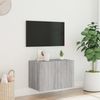 vidaXL TV-Wandschrank mit LED-Leuchten Grau Sonoma 60x35x41 cm 837312 Bild 4